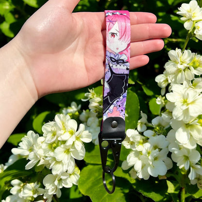 Pink-Haired Maid Keychain Strap