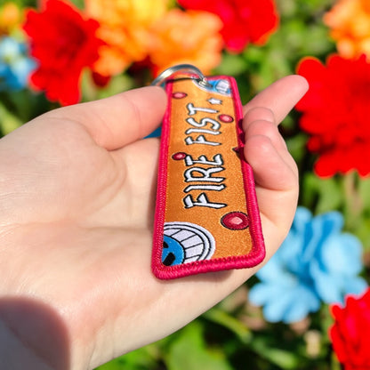 Crimson Tide Embroidered Keychain