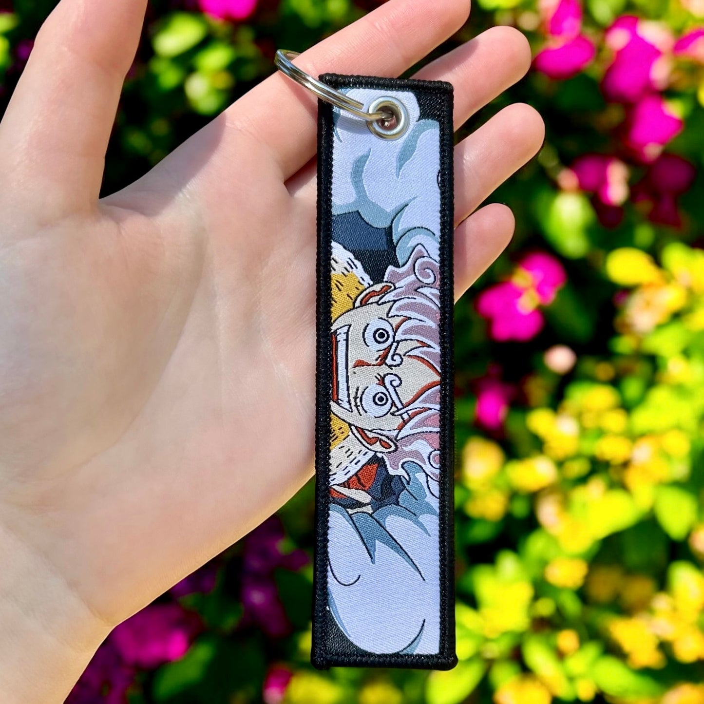 Energetic Adventurer Embroidered Keychain