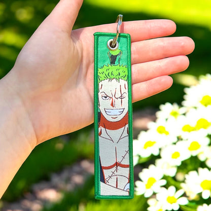 The Silent Swordsman Embroidered Keychain