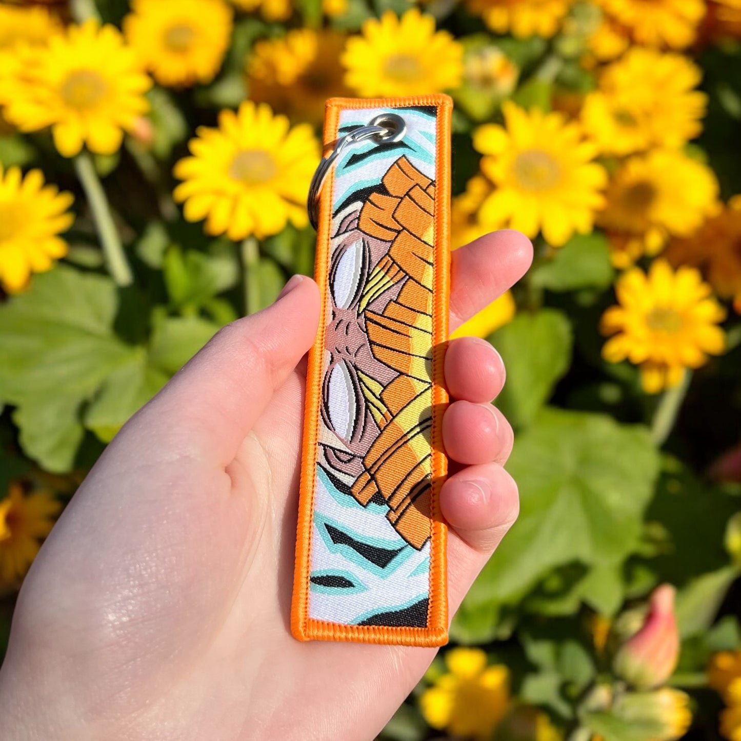 Sleeping Thunder Embroidered Keychain