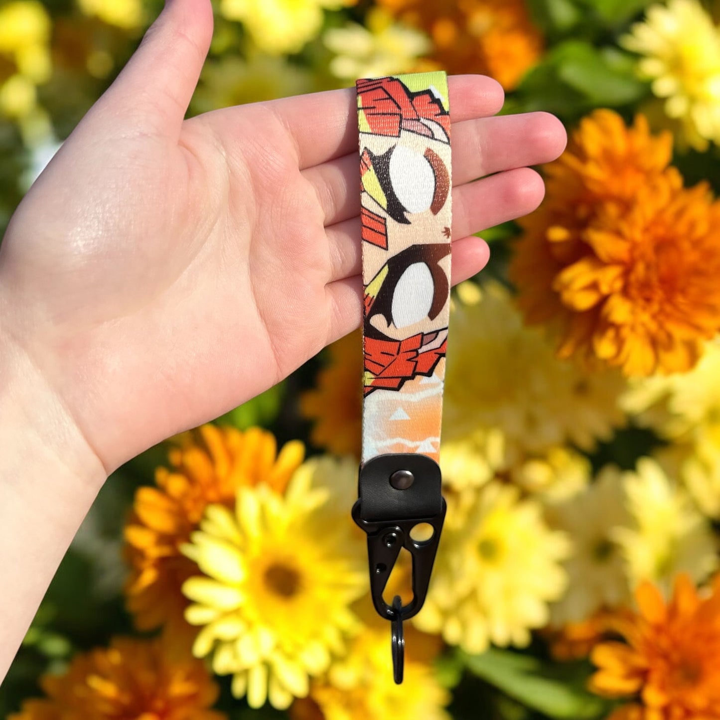 Golden Bolt Keychain Strap