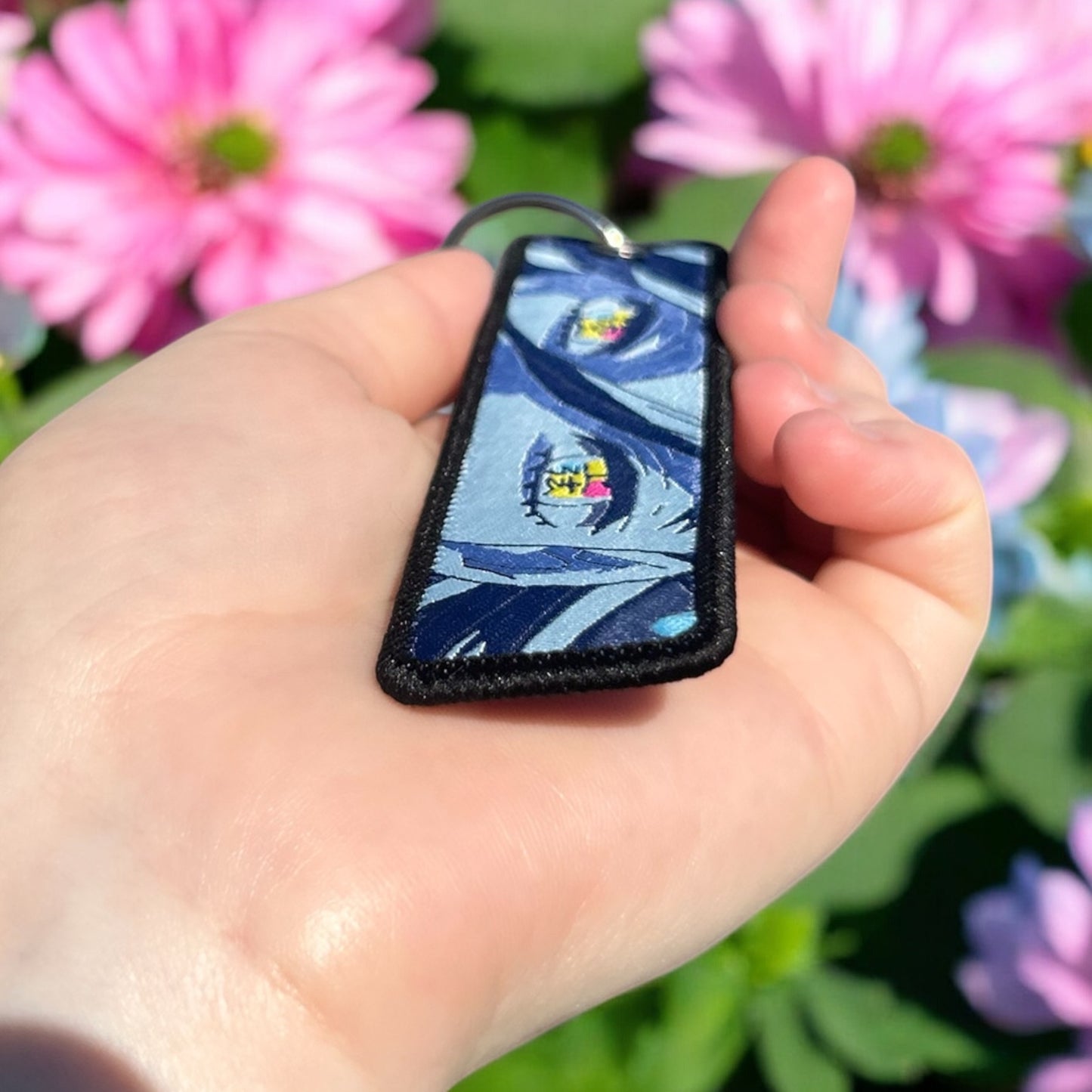 Smile of Hunger Embroidered Keychain