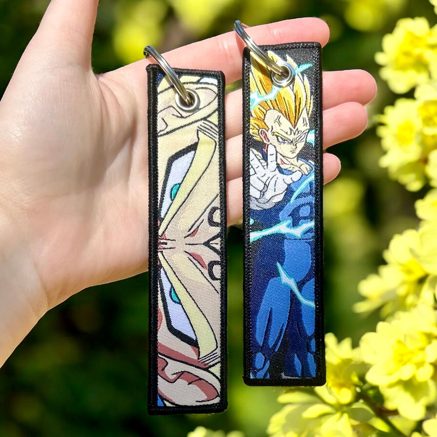 Golden Energy Warrior Embroidered Keychain