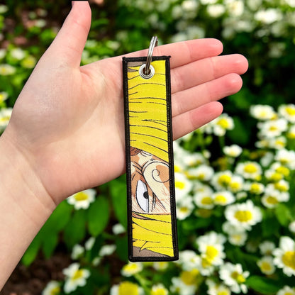 Blazing Gentleman Embroidered Keychain