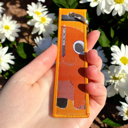 Little Hero Embroidered Keychain