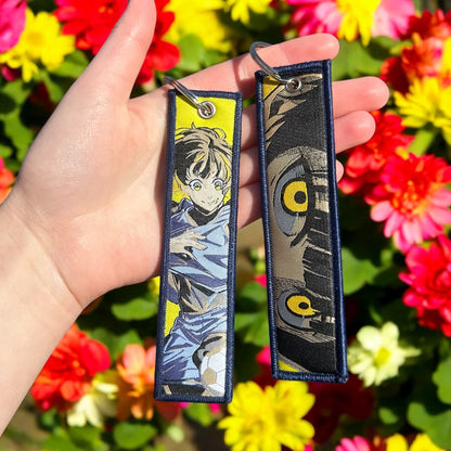 Golden Stray Embroidered Keychain