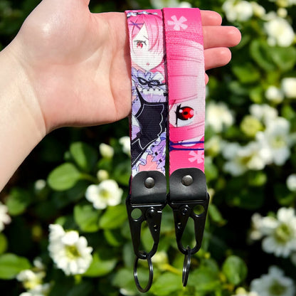 Pink-Haired Maid Keychain Strap