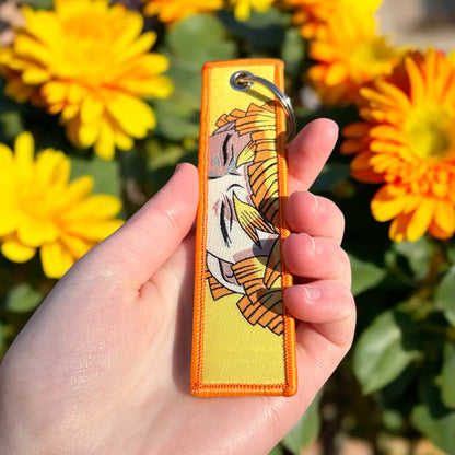 Sleeping Thunder Embroidered Keychain