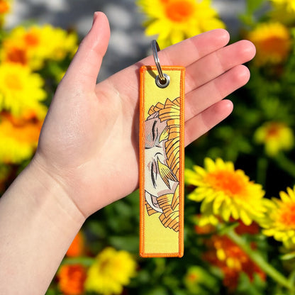 Sleeping Thunder Embroidered Keychain