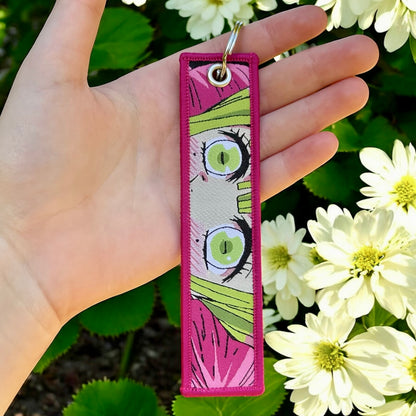 Sweetheart Warrior Embroidered Keychain