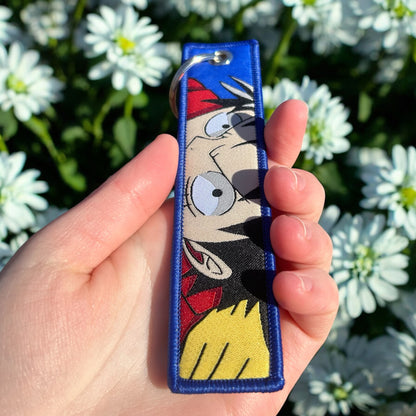 Fearless Pirate Embroidered Keychain