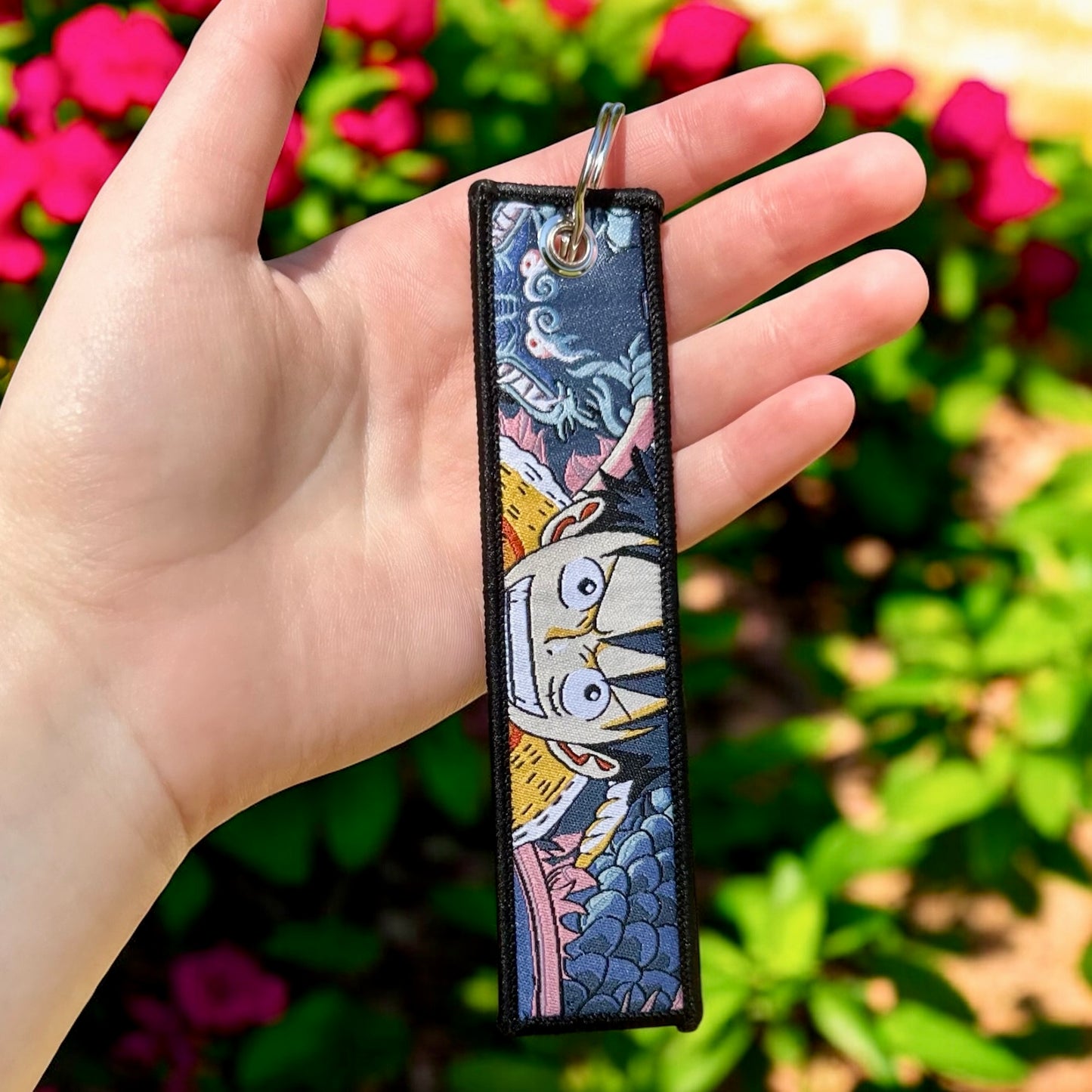 Energetic Adventurer Embroidered Keychain