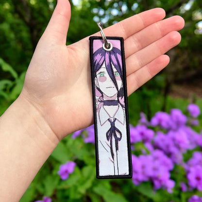 Electric Heart Embroidered Keychain