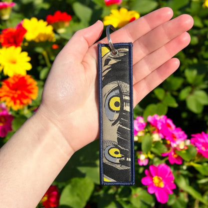 Golden Stray Embroidered Keychain