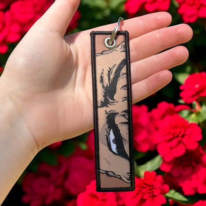 Dark Hero Embroidered Keychain