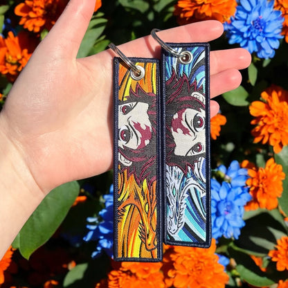 Legacy of Flame Embroidered Keychain Bundle