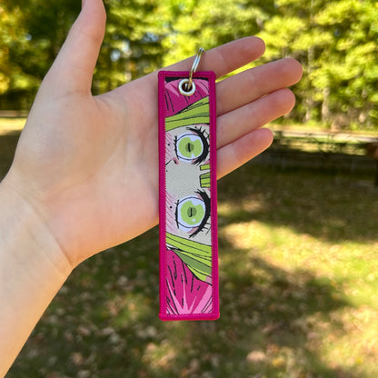 Sweetheart Warrior Embroidered Keychain