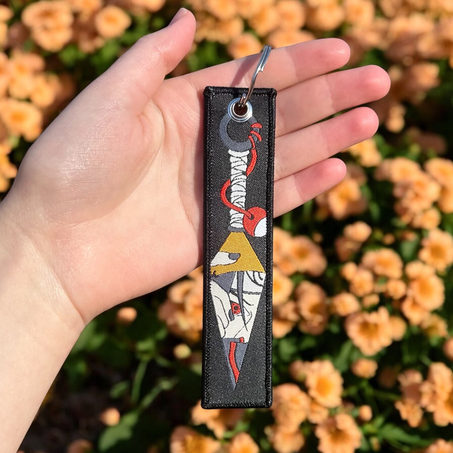 Silent Edge Embroidered Keychain