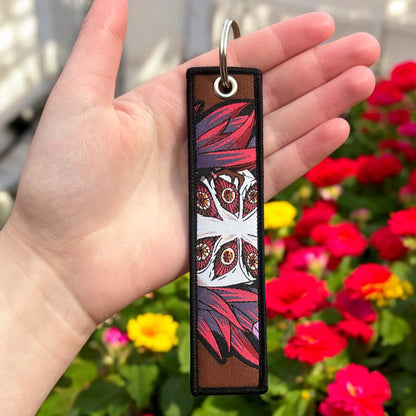 Six-Eyed Swordsman Embroidered Keychain
