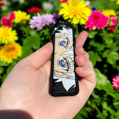 Silent Spark Embroidered Keychain