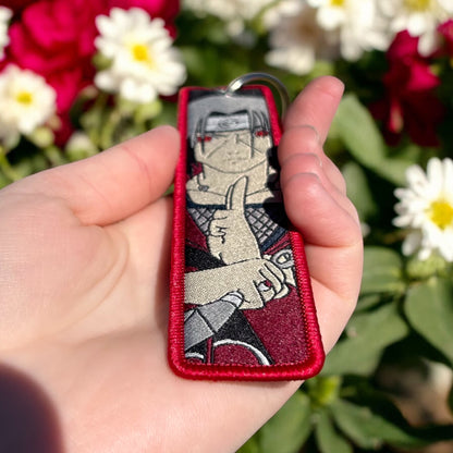 Crows of Dusk Embroidered Keychain