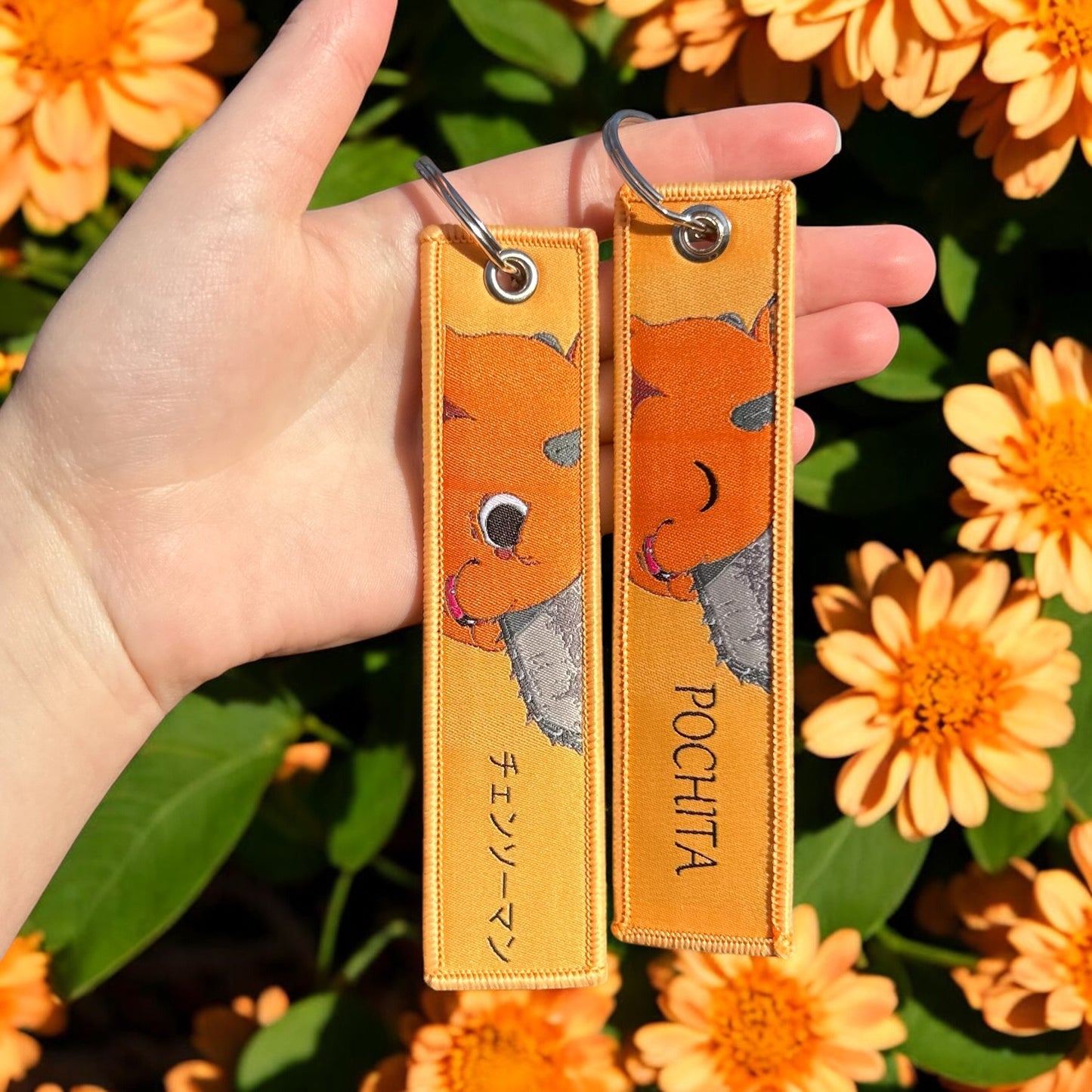 Devil’s Best Friend Embroidered Keychain