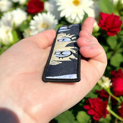 Time-Traveling Schoolgirl Embroidered Keychain