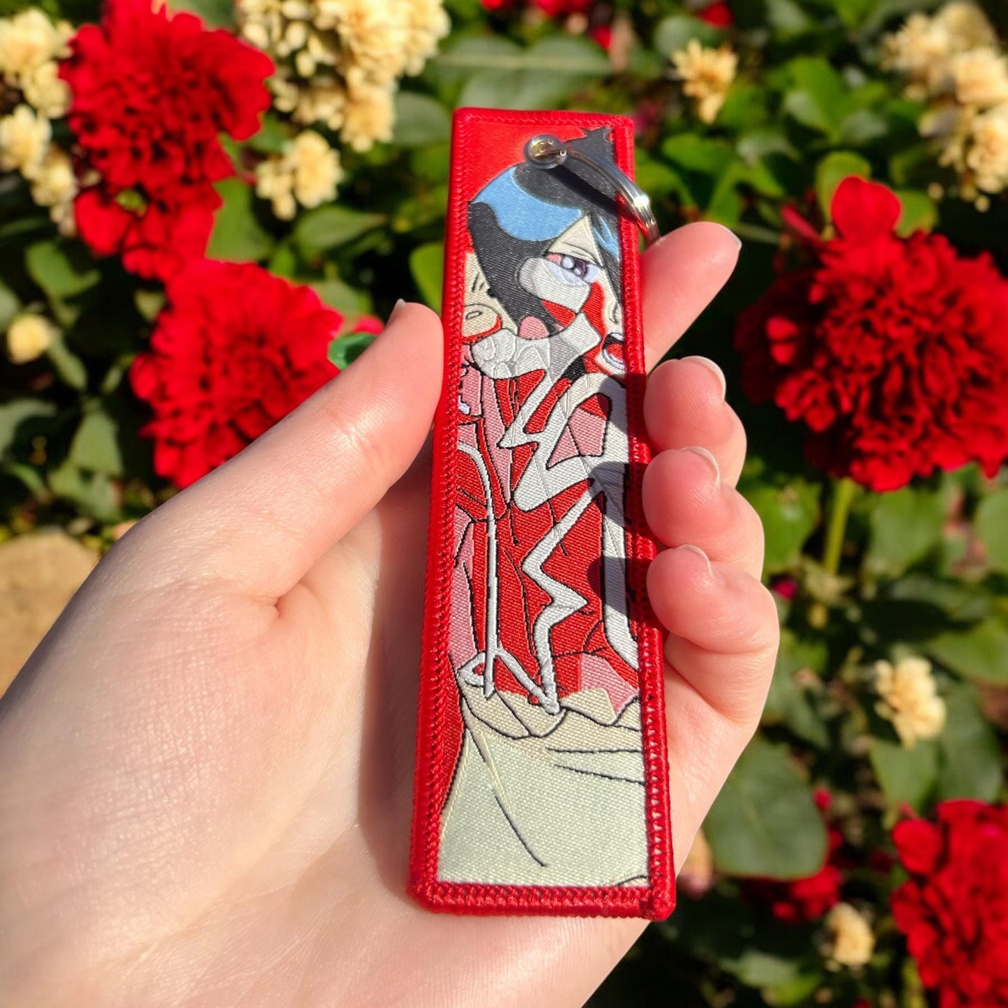 Ice Warrior Embroidered Keychain