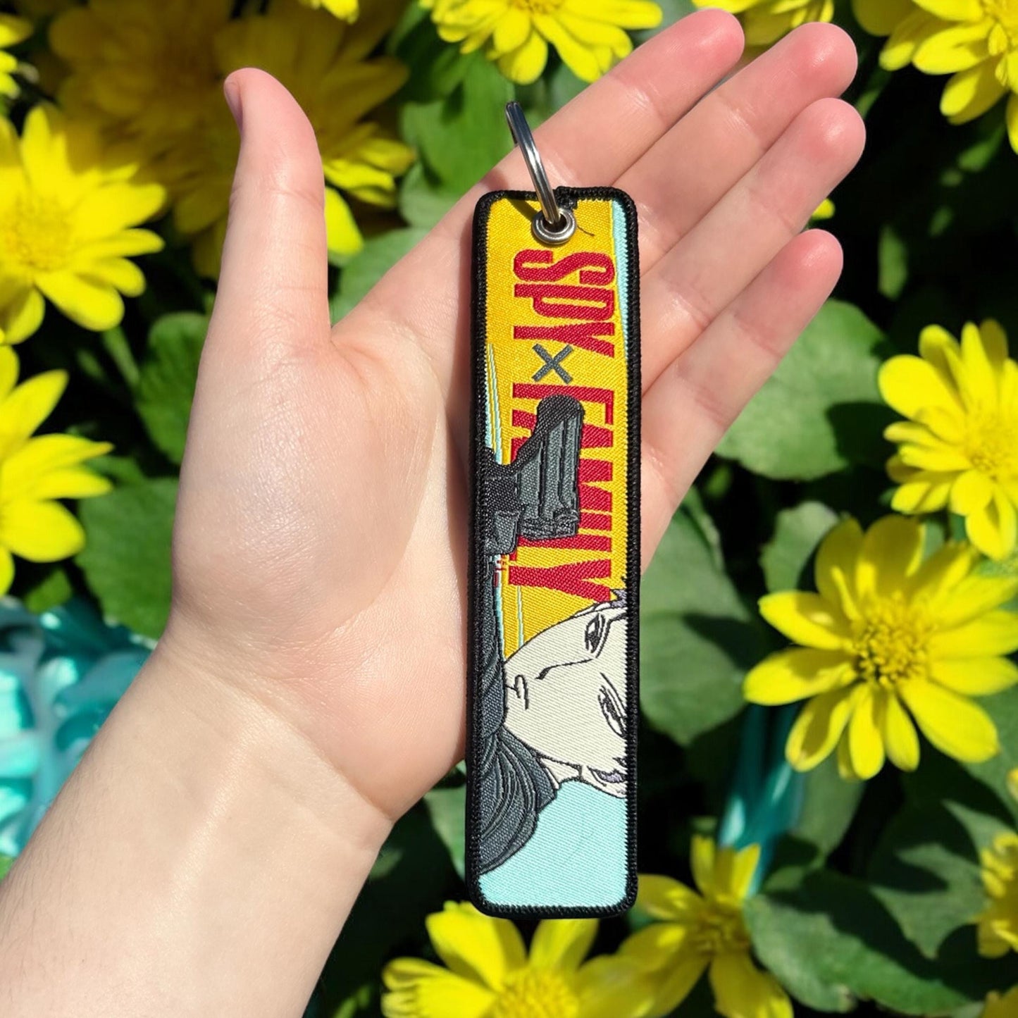 Secret Agent Embroidered Keychain