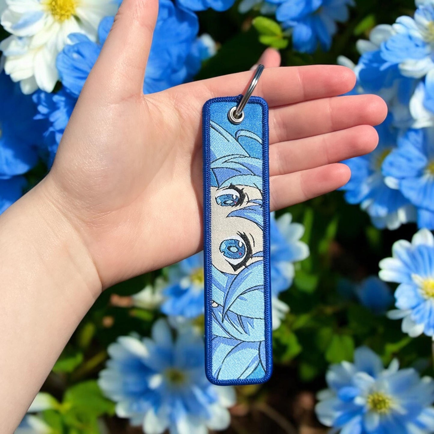 Water Goddess Embroidered Keychain