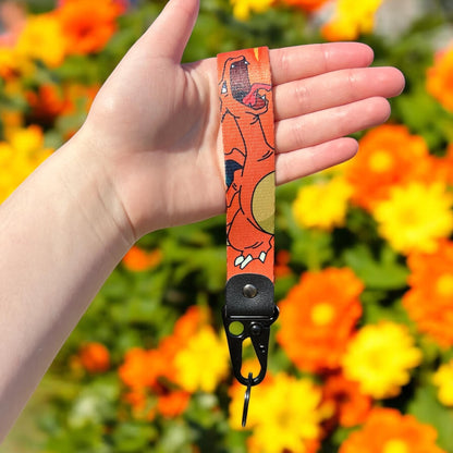 Fire Dragon Keychain Strap