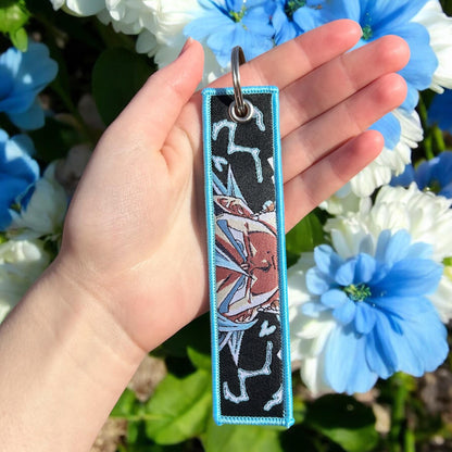 Fusion Warrior Embroidered Keychain