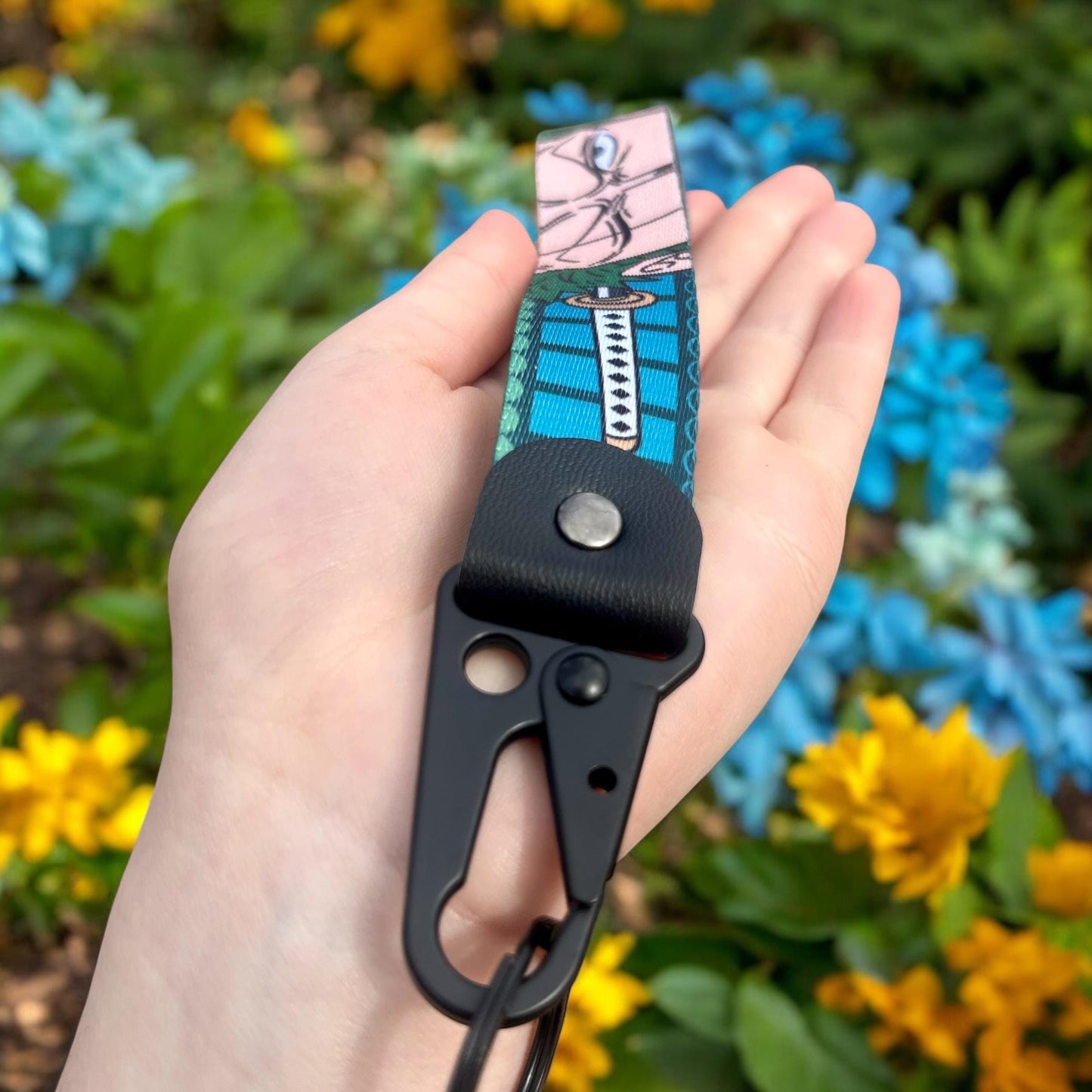 One-Eyed Swordsman Keychain Strap