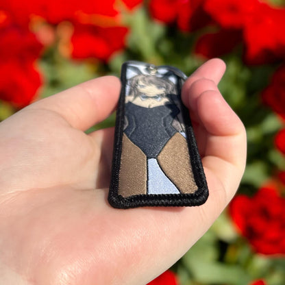 Bunny Girl Embroidered Keychain