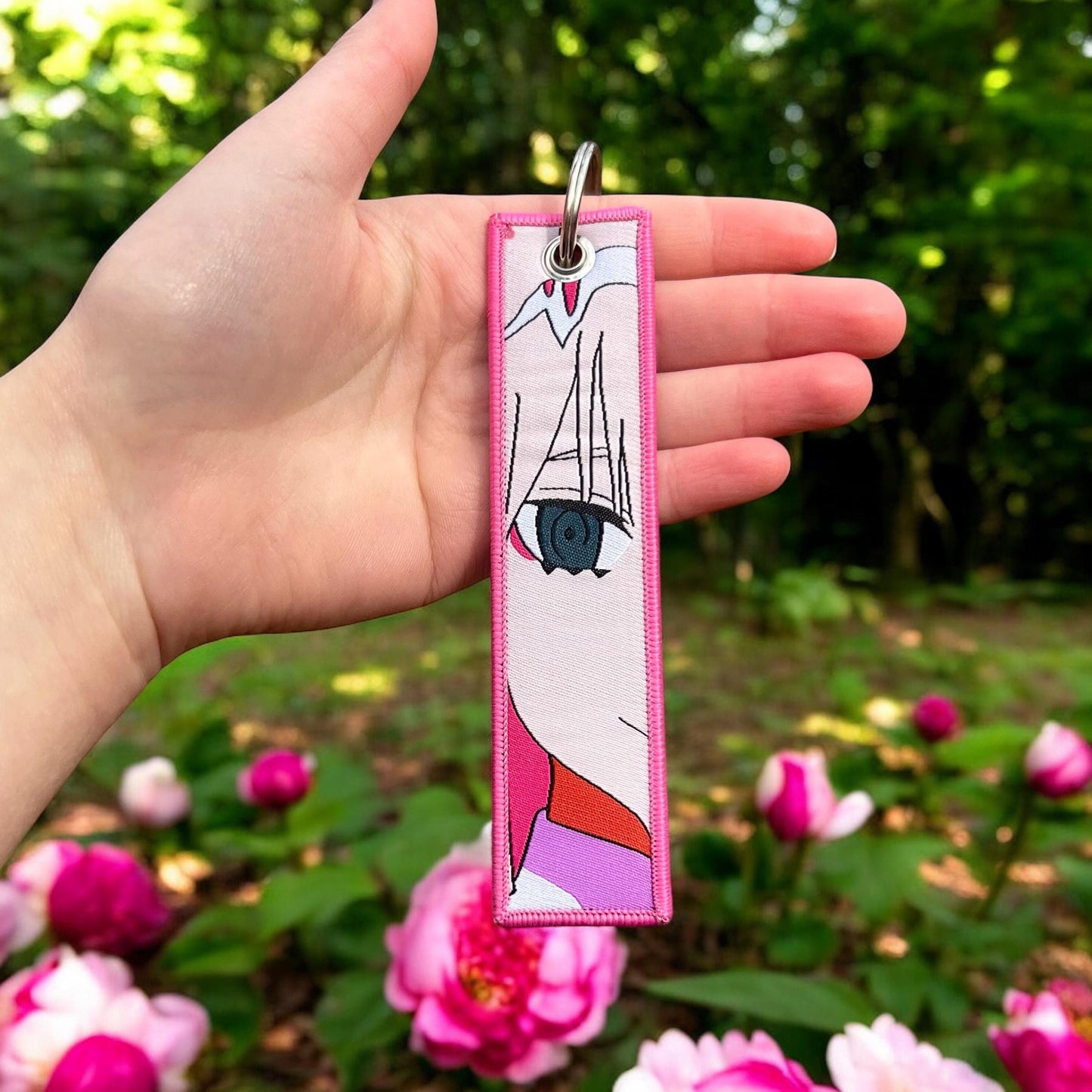 Playful Pilot Embroidered Keychain