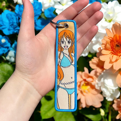 Map Maker Embroidered Keychain