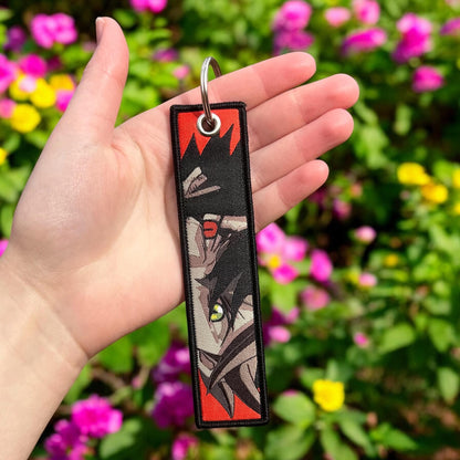 Black Blade Hero Embroidered Keychain