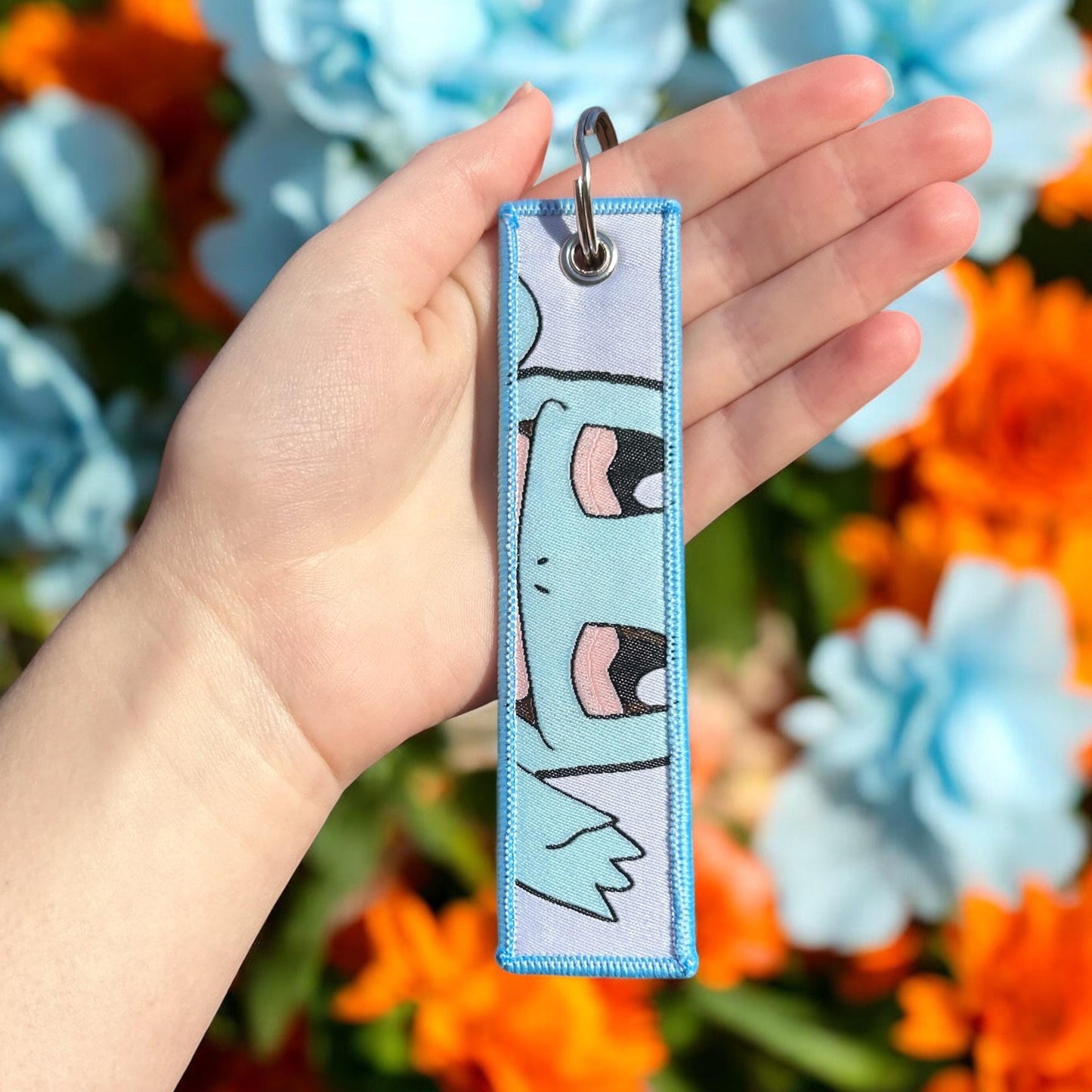 Fire & Water Duo Embroidered Keychain