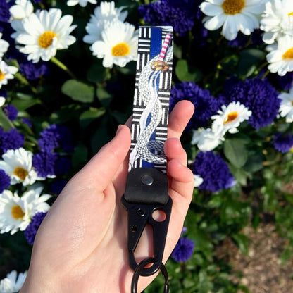 Serpent Swordsman Keychain Strap