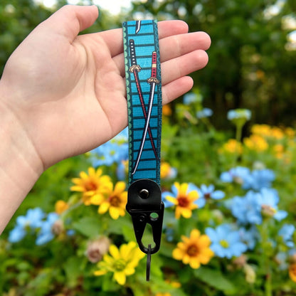One-Eyed Swordsman Keychain Strap
