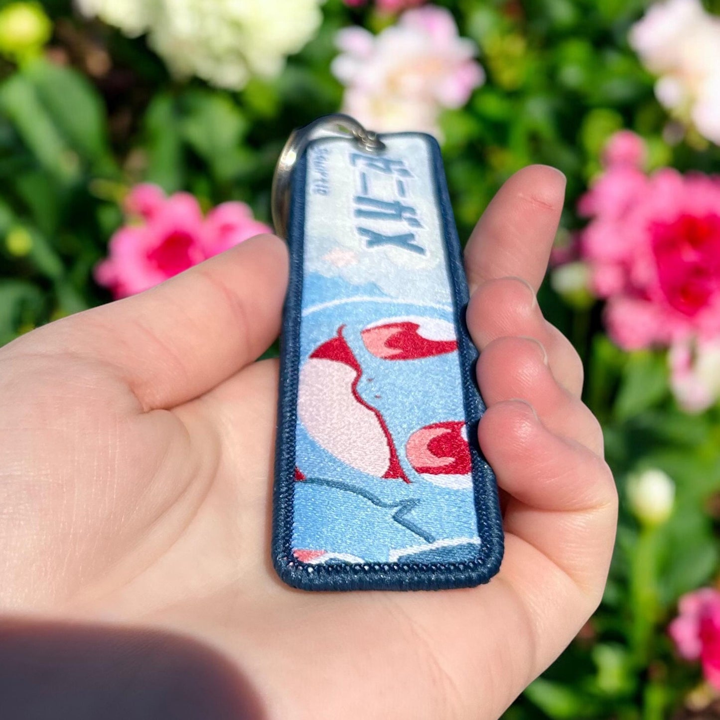 Cheerful Ocean Friend Embroidered Keychain