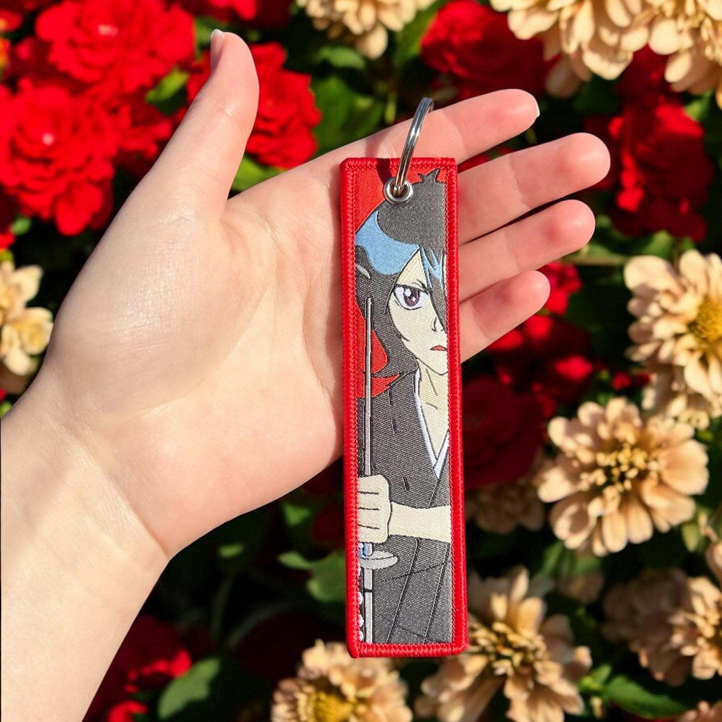 Ice Warrior Embroidered Keychain