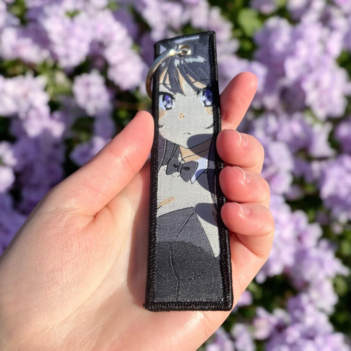 Bunny Suit Icon Embroidered Keychain