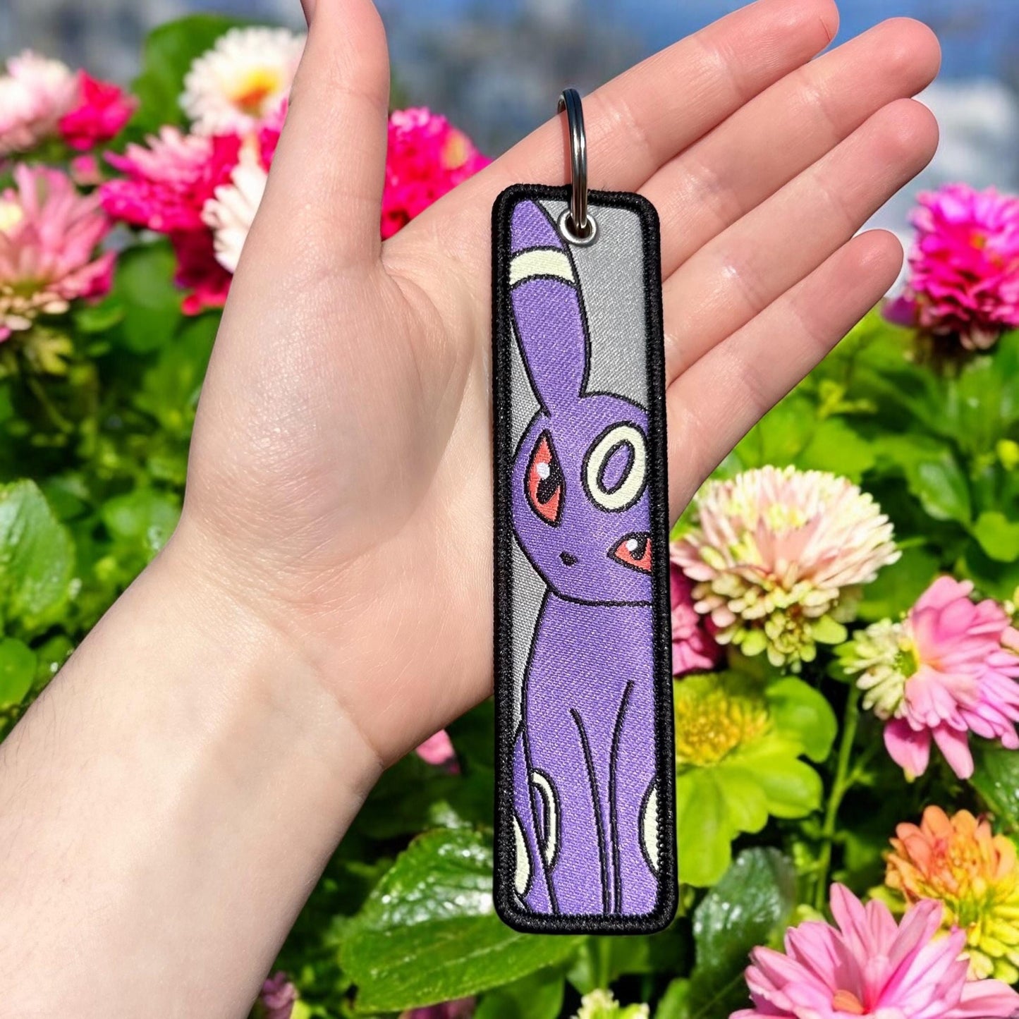 Moonlight Creature Embroidered Keychain