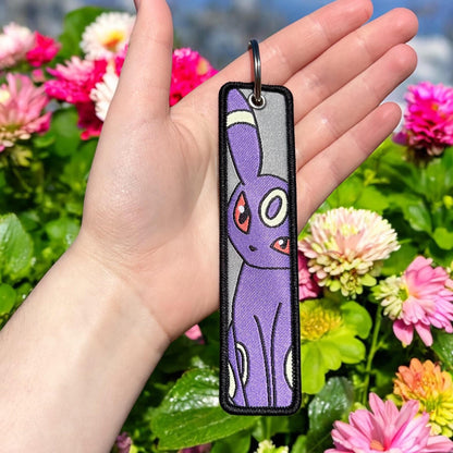 Moonlight Creature Embroidered Keychain