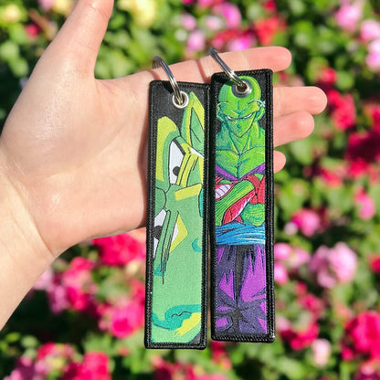 Wise Green Fighter Embroidered Keychain