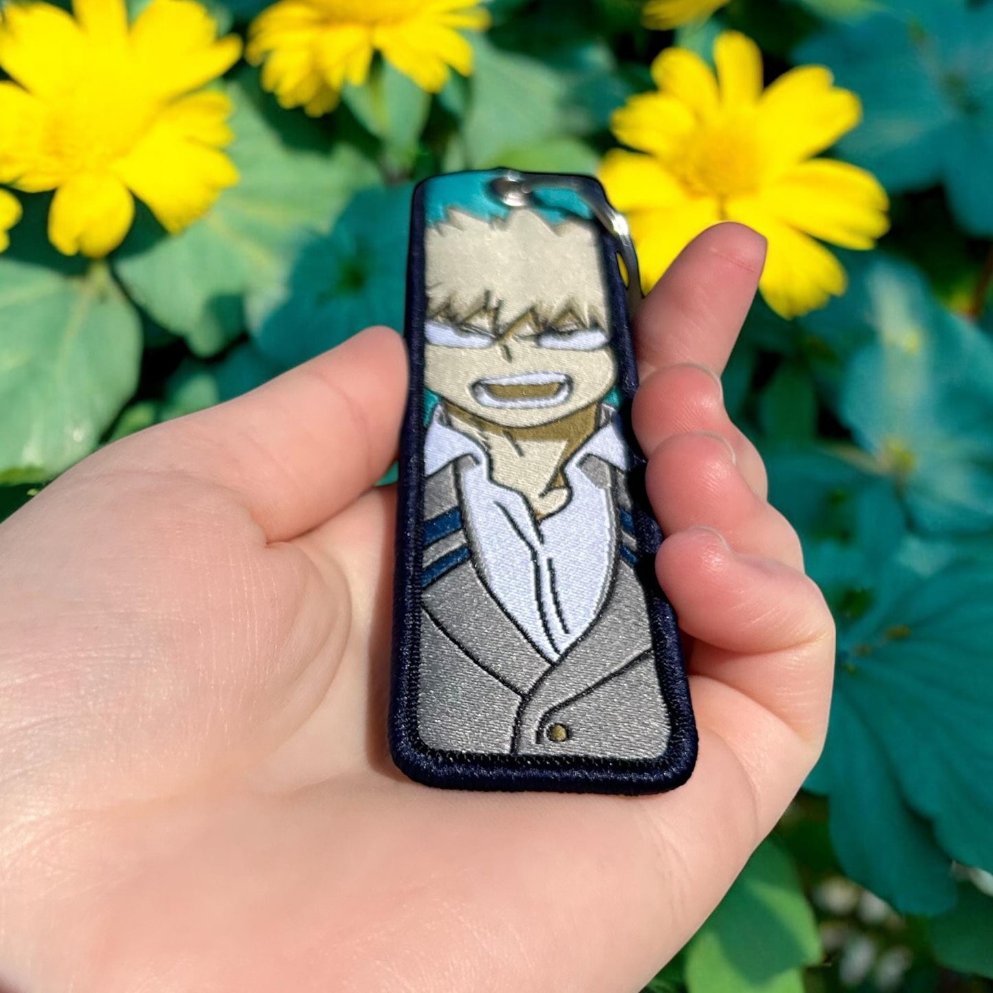 Explosive Hero Embroidered Keychain