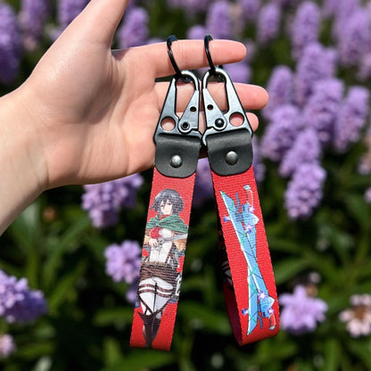 Loyal Protector Embroidered Keychain & Keychain Strap Bundle