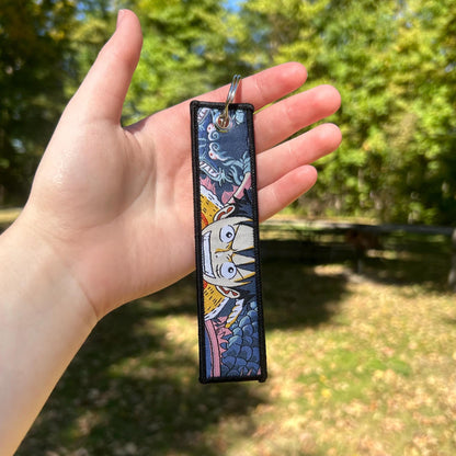 Energetic Adventurer Embroidered Keychain